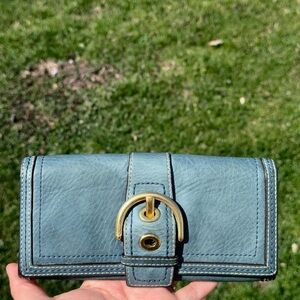 Vintage coach Soho buckle checkbook wallet